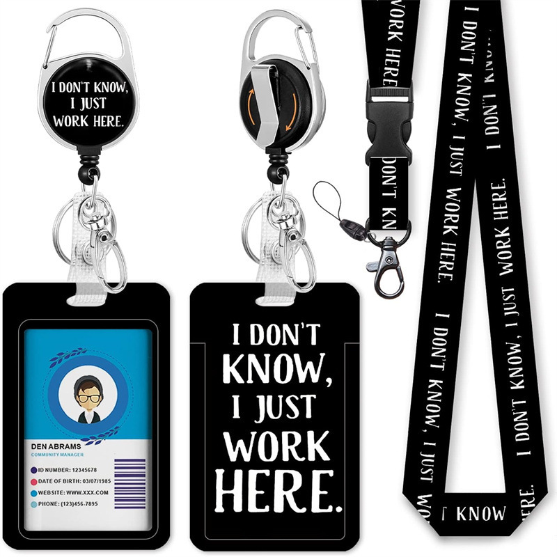 ID Card Lanyard with Badge Reel