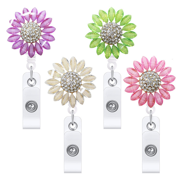 Fashion Easy Pull ID Button Badge Holder