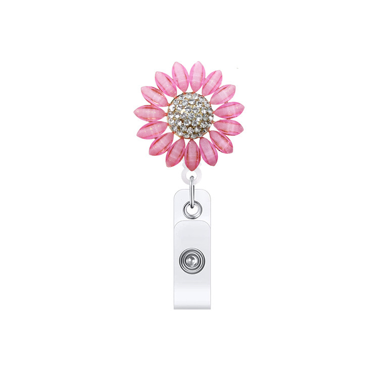 Retractable ID Badge Reel – Rotating Clip, Easy Pull