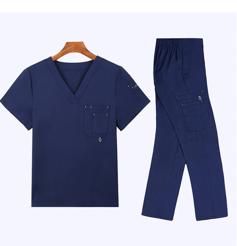 Essential Unisex Scrub Set – Classic Comfort with Utility Pockets